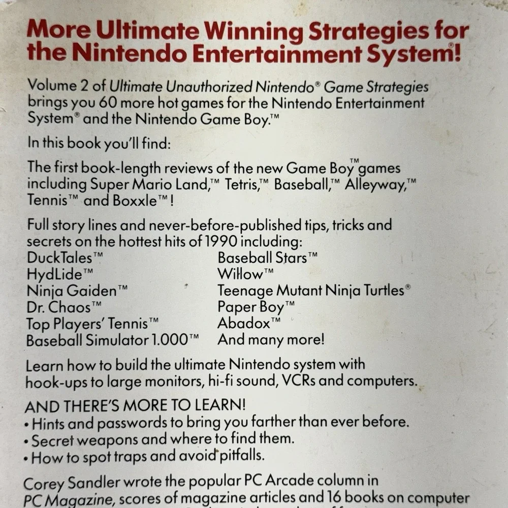 Ultimate Unauthorized Nintendo Game Strategies Vol. 2 Vintage